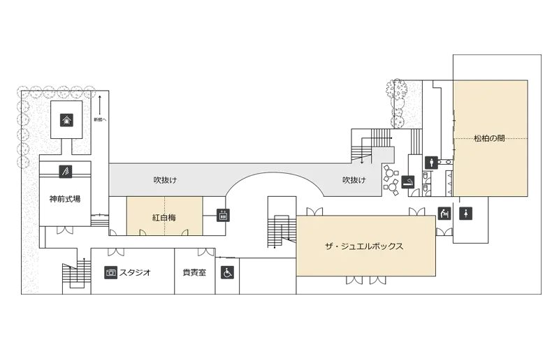 本館2階フロアマップ
