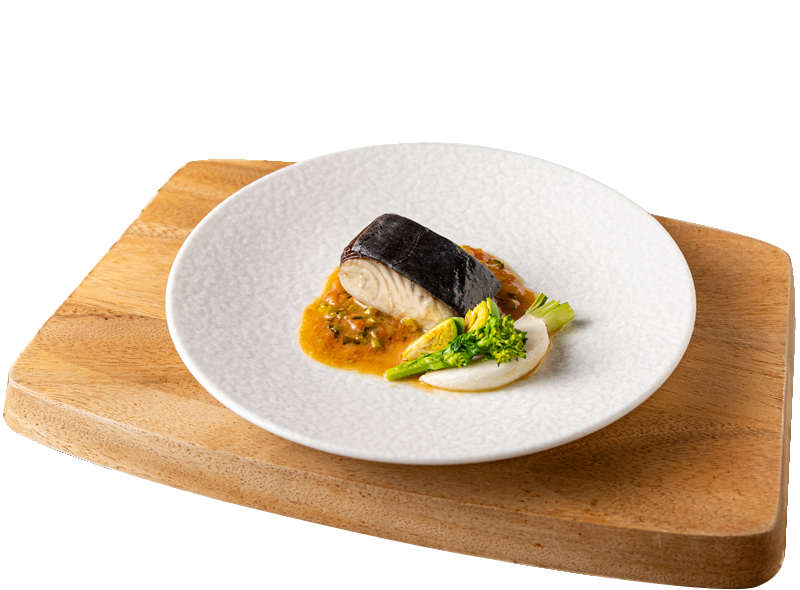 鰆と春野菜のデュグレレ風