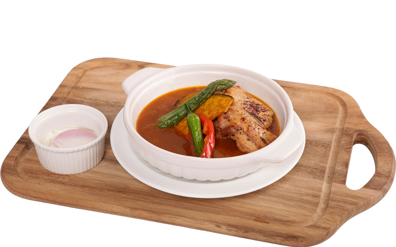 チキンと夏野菜のスープカレー