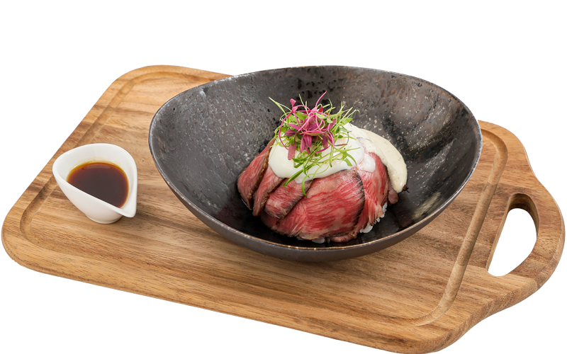 鹿児島黒牛のローストビーフ丼