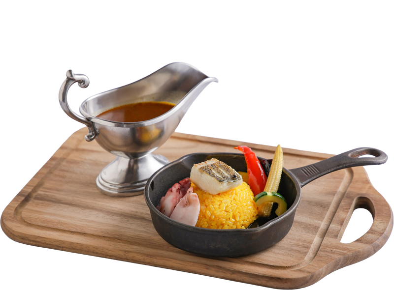 スズキと魚介の熱々スープカレー