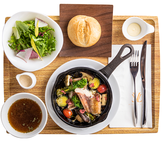 赤魚と春野菜のアヒージョ風